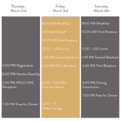 2023 Schedule - WORKBENCHcon